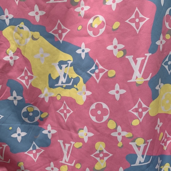 📌 NWOT Bravest Studios LV Monogram Cotton Candy Pink Parka - Picture 4 of 11